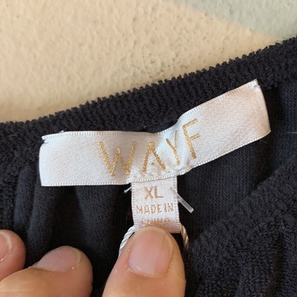 Wayf Hayden Womens Terry Sleeveless Knit Jumpsuit Black Padded Shoulder XL NWOT - Picture 12 of 15